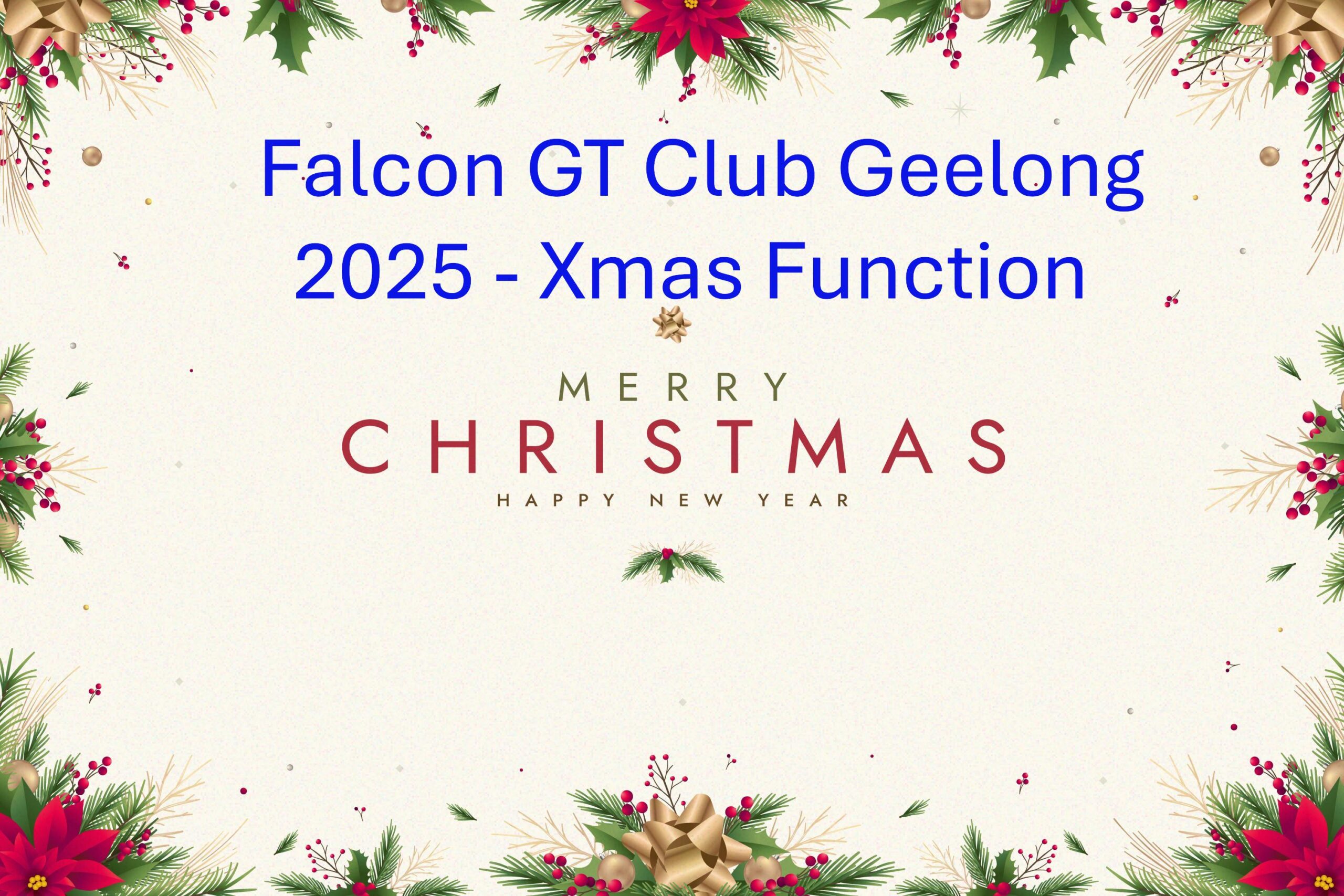 2025 Xmas Party & Club Meeting